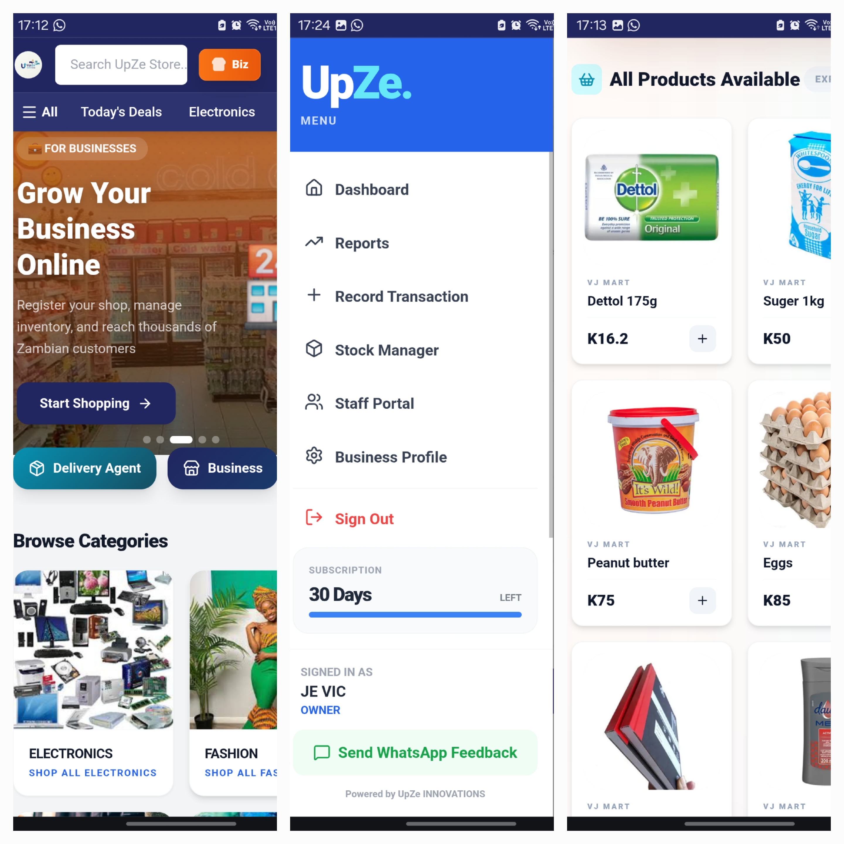 UpZe app